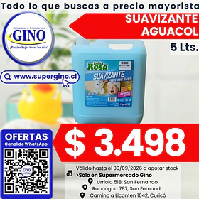 SUAVIZANTE AGUACOL 5 LITROS                       
