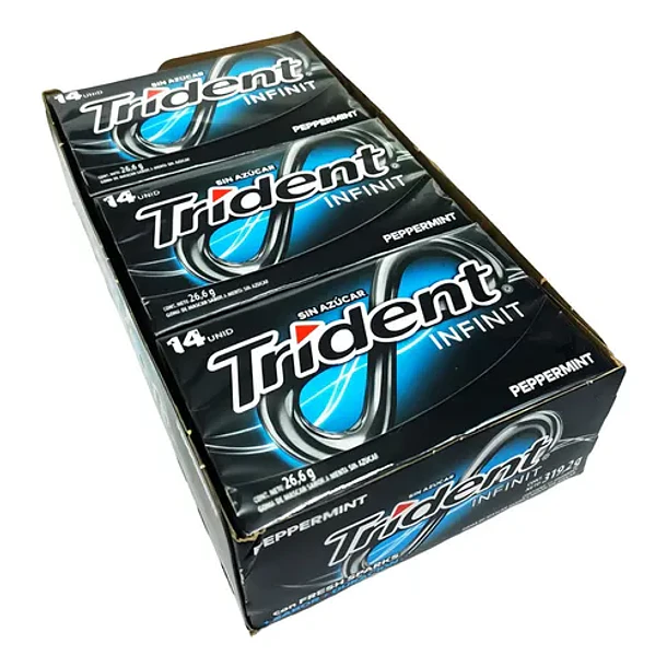CHICLE TRIDENT INFINIT PEPPERMINT x 12un. (12)    