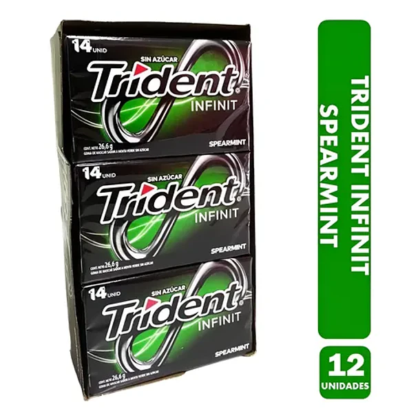 CHICLE TRIDENT INFINIT SPEARMINT x 12un. (12)     