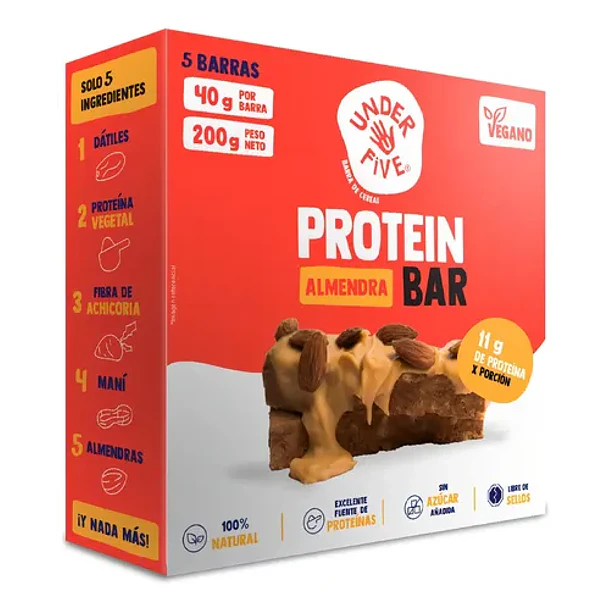 BARRA PROTEIN UNDER FIVE ALMENDRA x 5un. (20)     