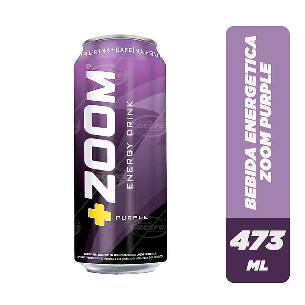 BEBIDA ENERG.473ml. ZOOM PURPLE (CJ.x24u)         