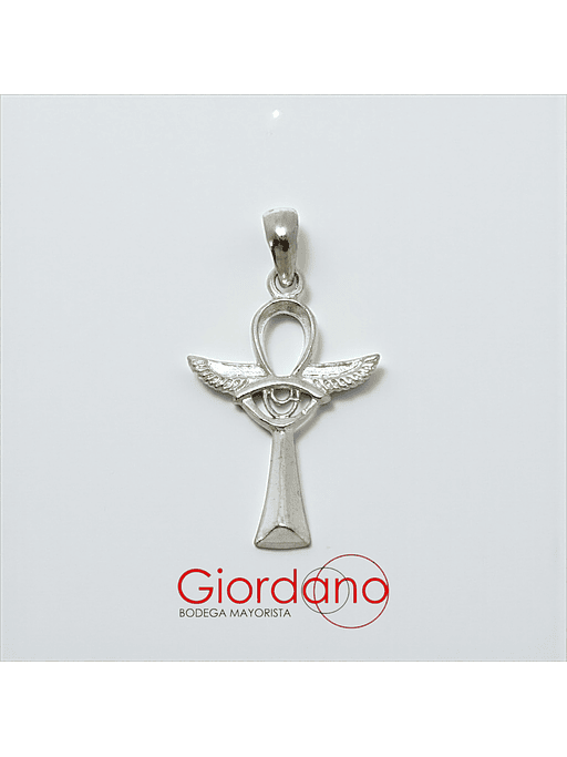 Colgante de Ankh con alas y ojo de Horus  1