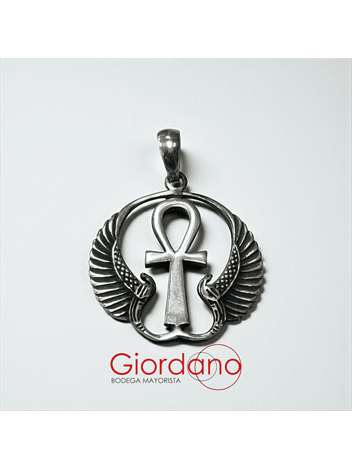 Colgante de Ankh con alas y Serpientes 1