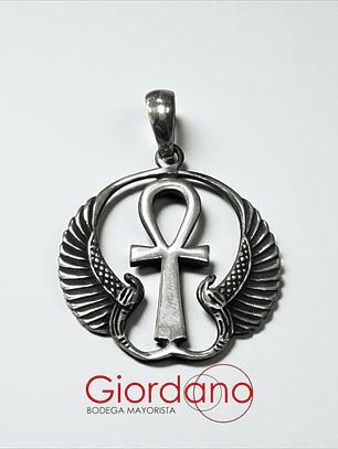 Colgante de Ankh con alas y Serpientes
