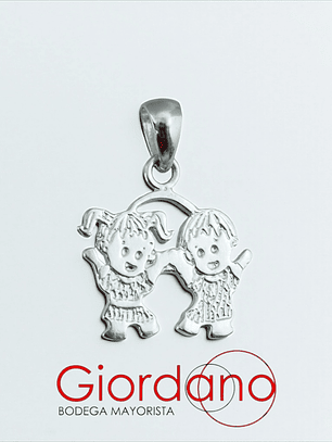 Colgante Hermanitos Tomados de la Mano 