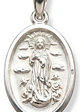 Medalla Virgen Inmaculada Concepción Plata Genuina Ley 925 - Miniatura 1