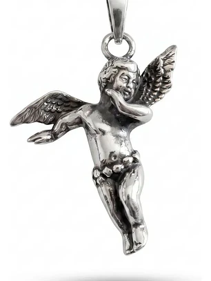 Colgante Ángel Querubín Plata Ley 925