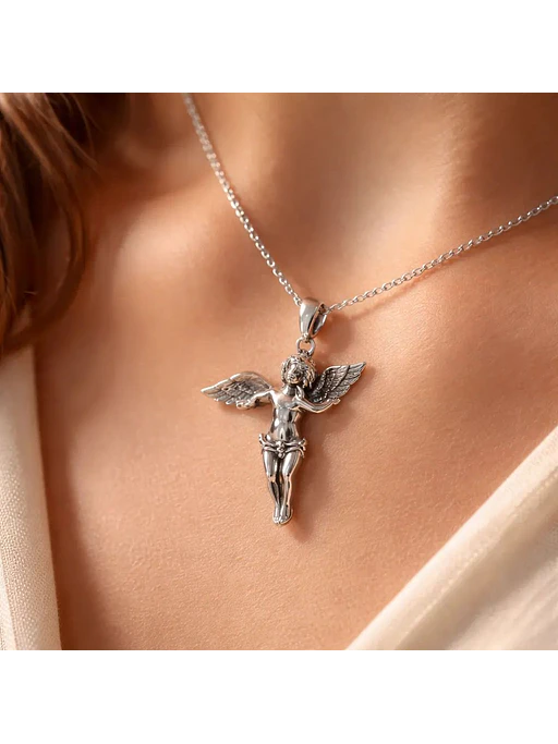 Colgante Ángel Querubín Plata Ley 925 3
