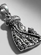 Colgante Dije Virgen Y Niño Plata  Ley 925 Envejecida - Miniatura 2