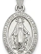 Medalla Milagrosa Virgen En Plata Ley 925 Colgante - Miniatura 1