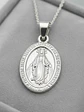 Medalla Milagrosa Virgen En Plata Ley 925 Colgante - Miniatura 3