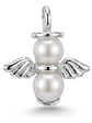 Colgante Ángel De La Guarda Con Perlas Plata 925 - Miniatura 1