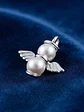 Colgante Ángel De La Guarda Con Perlas Plata 925 - Miniatura 4