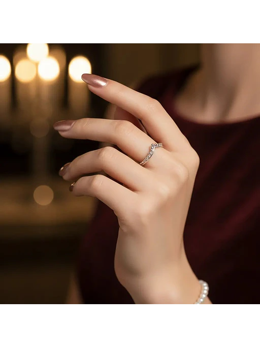 Anillo Diseño Corona Con Bolitas Plata Genuina Ley 925 8