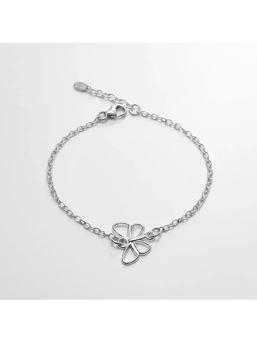 Pulsera Con Dije Mariposa Ajustable De Plata Genuina Ley 925 4