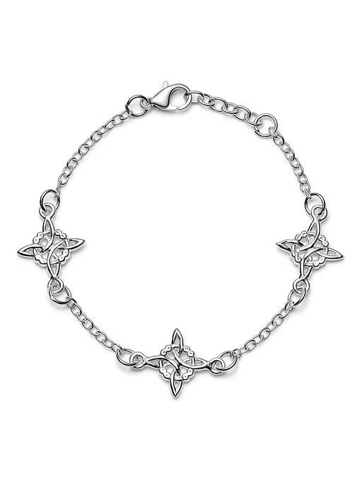 Pulsera Nudo Celta De Plata Genuina Amuleto De Protección 1