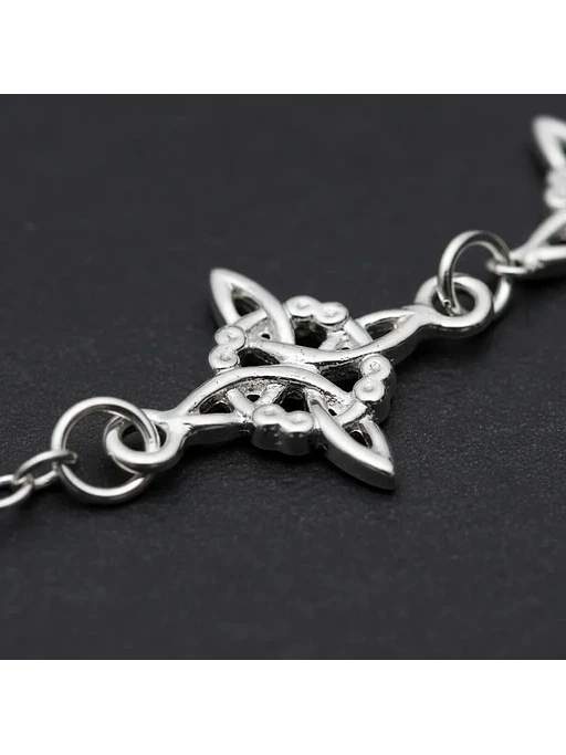Pulsera Nudo Celta De Plata Genuina Amuleto De Protección 3