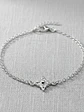 Pulsera Cadena De Plata Con Dije Estrella Ajustable - Miniatura 2