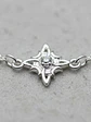 Pulsera Cadena De Plata Con Dije Estrella Ajustable - Miniatura 3