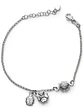 Pulsera Con Dijes De Mariquita Y Trébol De La Suerte Plata - Miniatura 1