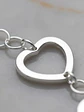 Pulsera Con Dijes De Corazones De Plata Genuina Ley 925 - Miniatura 3