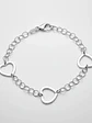 Pulsera Con Dijes De Corazones De Plata Genuina Ley 925 - Miniatura 4