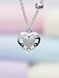 Pulsera De Corazones Y Circones De Acuerdo Plata Genuina 925 - Miniatura 2