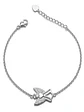 Pulsera Ángel De Plata Genuina Ley 925 Con Circones - Miniatura 1