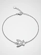 Pulsera Ángel De Plata Genuina Ley 925 Con Circones - Miniatura 3