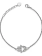 Pulsera Mano De Fátima Con Cristales Plata Genuina Ley 925 - Miniatura 1