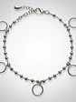 Pulsera Cadena De Bolitas Con Argollas Plata Genuina Ley 925 - Miniatura 4