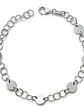 Pulsera Con Medallas Circulares De Plata Genuina Ley 925 - Miniatura 1