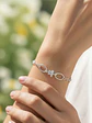 Pulsera Con Mariposas Ajustable De Plata Genuina Ley 925 - Miniatura 4