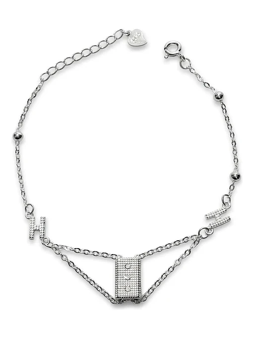 Pulsera Con Charms Y Dijes De Plata Genuina Ley 925 1