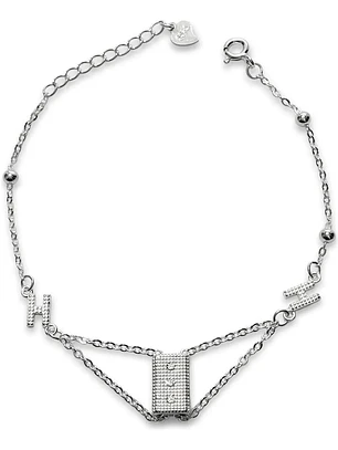Pulsera Con Charms Y Dijes De Plata Genuina Ley 925
