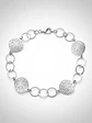 Pulsera Con Diseño Calado De Plata Genuina Ley 925 - Miniatura 2