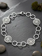 Pulsera Con Diseño Calado De Plata Genuina Ley 925 - Miniatura 3