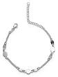 Pulsera Ajustable Con Círculos Y Lentejas De Plata Genuina - Miniatura 1