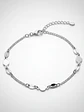 Pulsera Ajustable Con Círculos Y Lentejas De Plata Genuina - Miniatura 2