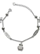 Pulsera Manzana Y Mariposas De Plata Genuina Ley 925 - Miniatura 1