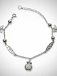 Pulsera Manzana Y Mariposas De Plata Genuina Ley 925 - Miniatura 3