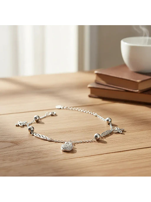 Pulsera Manzana Y Mariposas De Plata Genuina Ley 925 4