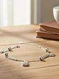 Pulsera Manzana Y Mariposas De Plata Genuina Ley 925 - Miniatura 4