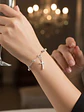 Pulsera Denario Con Bolitas Y Dije Cruz De Plata Genuina 925 - Miniatura 4