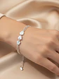 Pulsera Con Cadena Doble Y Mariposas De Plata Genuina 925 - Miniatura 2