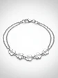 Pulsera Con Cadena Doble Y Mariposas De Plata Genuina 925 - Miniatura 3