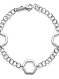 Pulsera Con Diseño De Flores Caladas De Plata Genuina 925 - Miniatura 1