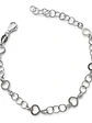 Pulsera Con Eslabones Y Corazones De Plata Genuina Ley 925 - Miniatura 1