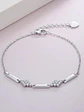 Pulsera Con Flores De Circones De Plata Genuina Ley 925 - Miniatura 2