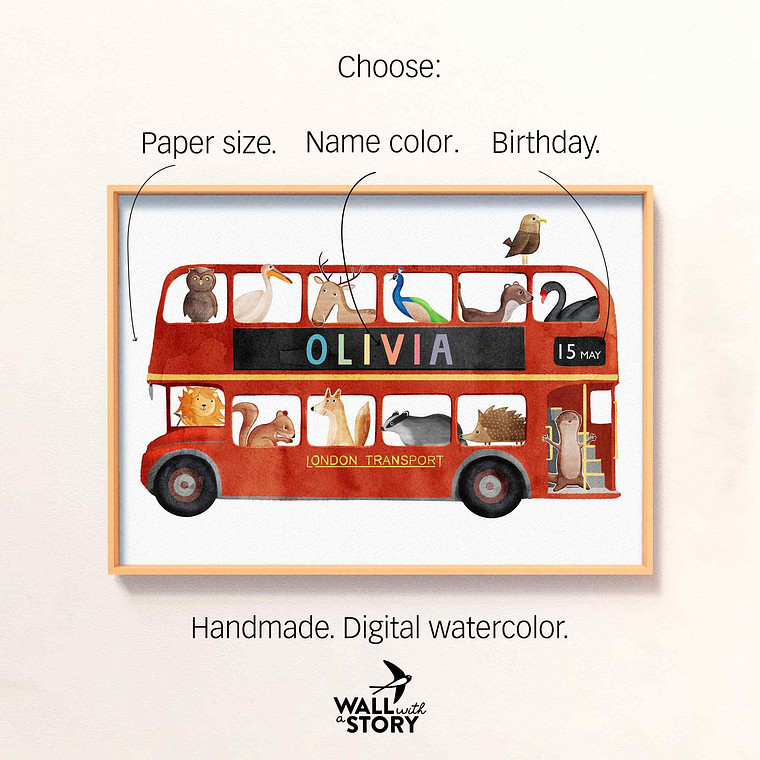 Poster Autocarro de Londres 3